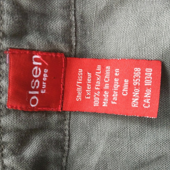 Olsen Linen Blouse - Picture 8 of 14
